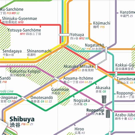 Tokyo Rail Map - City train route map, your offline travel guide