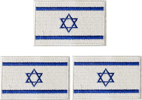Amazon.com: 3Pcs Israel Flag Patch Jewish Star of David Sew On Israeli National Emblem Country's ...