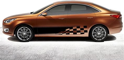 Buy ramuel Car Stickers Decorations Auto Racing Body Side Stripes Vinyl ...