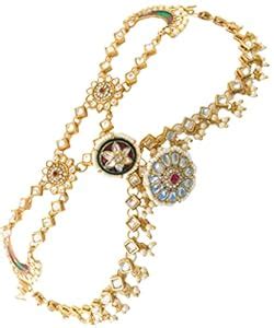 Buy TOF Traditional Rajasthani Gold Plated Dulhan Bridal Sheeshphool ...