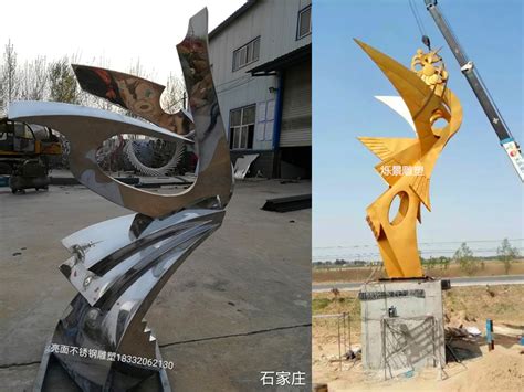 大型不锈钢雕塑制作现场（汽车烤漆工艺）-制作现场-常州辉卓雕塑艺术工程有限公司