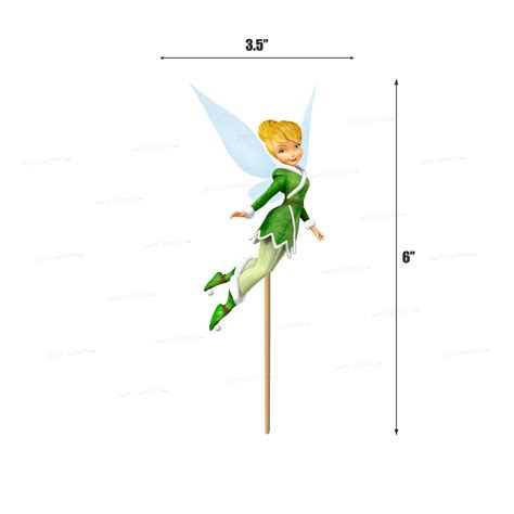 Tinker Bell Theme Cup Cake Topper | Birthday Party Celebrations – Party ...