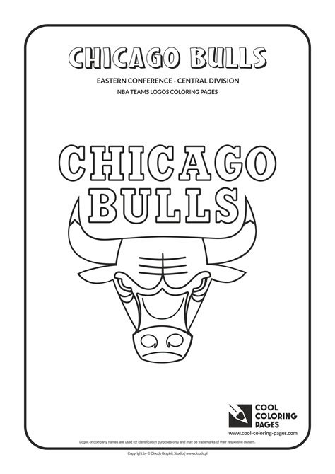 Cool Coloring Pages - NBA Teams Logos / Chicago Bulls logo / Coloring ...