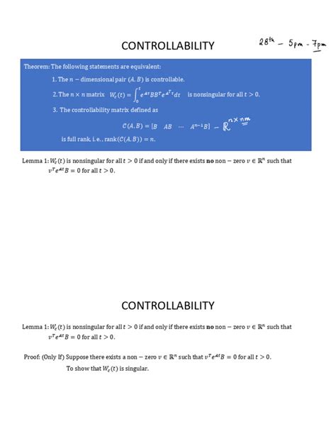 Image result for Controllability Matrix Sample