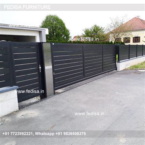 Compound Wall Gate Modern Iron Fence Designs Chota Gate Design Pipe ...