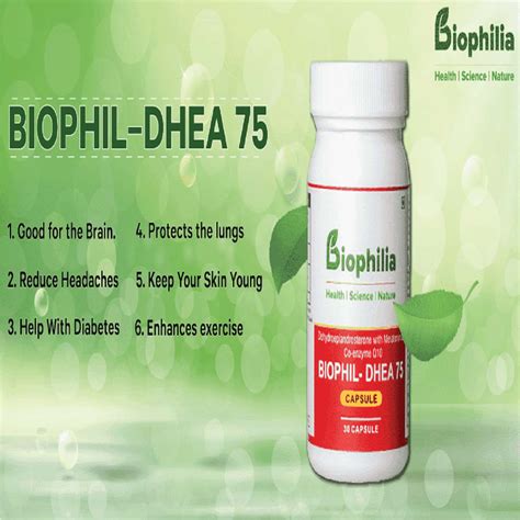 Buy BIOPHIL DHEA 75 CAP 30 PACK Online & Get Upto 60% OFF at PharmEasy
