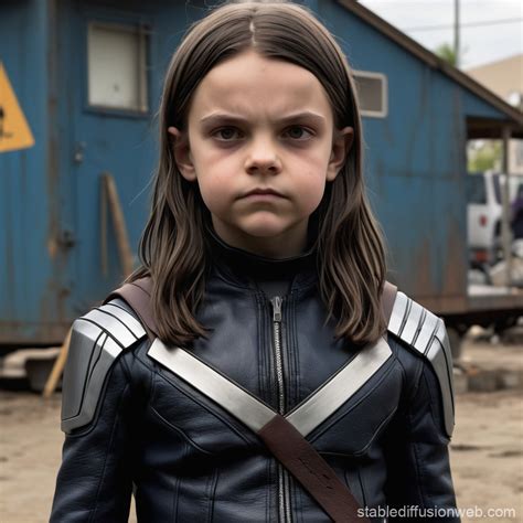 Dafne Keen as 90s X-Men Suit X-23 | Stable Diffusion Online