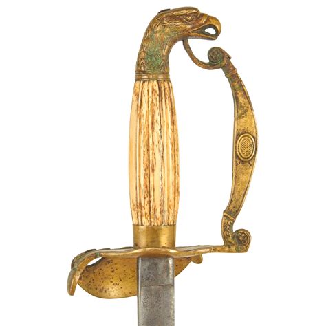 Original U.S. M1830 Officer's Eagle Head Pommel Sword with Scabbard ...