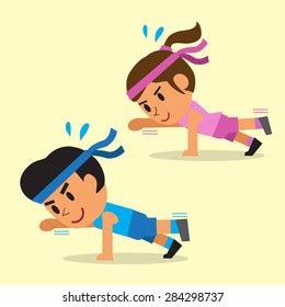 Image result for Plank Exercise Cartoon