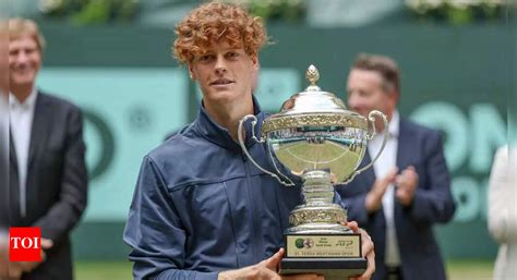 Sinner beats Hurkacz to win first title on grass at Halle Open | Tennis ...