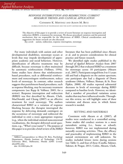 Image result for Response Interruption Redirection