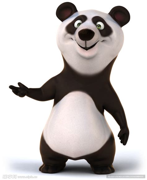 3D熊猫图片素材-编号08477501-图行天下