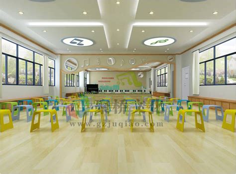 学校设计—七一小学音乐教室-装修效果图-北京英特威迅建筑装饰工程有限公司