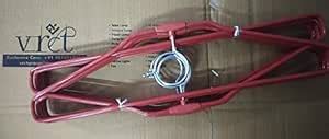 Vrct 20 Pcs Red Heavy Stainless Steel Cloth Hanger with Plastic Coating ...