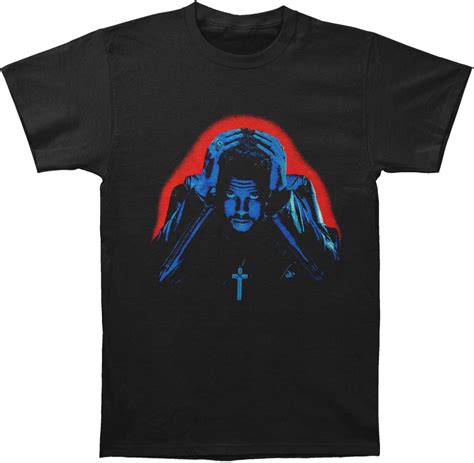 Weeknd Men's Starboy Album Cover T-Shirt Black India | Ubuy