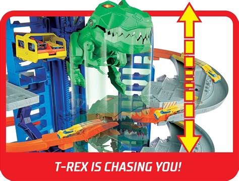 Hot Wheels Ultimate Garage con Dinosaurio T-Rex, 100 Chile | Ubuy