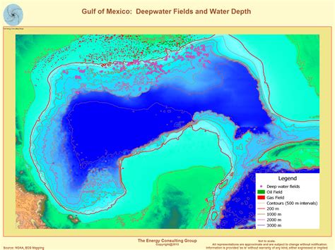 Gulf Of Mexico Water Depth Chart - Infographic Chart Design