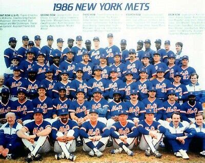 1986 World Champion New York Mets 8x10 Team Photo - Color #2 | eBay