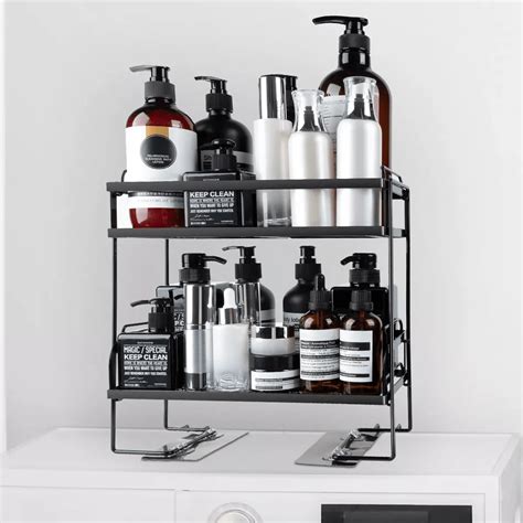 3/2/1 Tier Metal Iron Bathroom Over Toilet Storage Shelf Organizer Rack ...