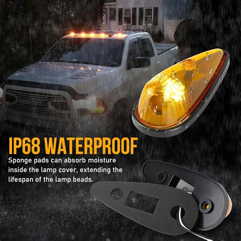 MIRUNNY Amber Teardrop Cab Marker Lights Kit, Top Clearance India | Ubuy