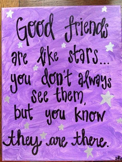 Good Friends are Like Stars | Quote Canvas by TheRedheadedCamel, $16.00 ...