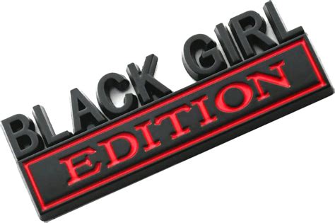 SSDD Black Girl Edition Emblem 3D Fender Badge Car India | Ubuy