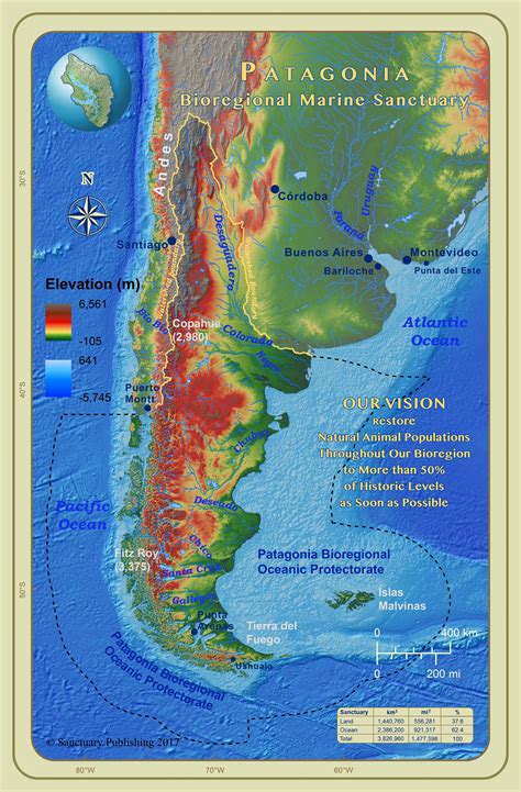 Amazonia and Patagonia Maps - Sanctuary.Earth