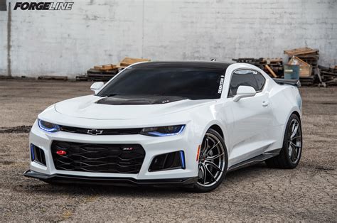 White Chevrolet Camaro ZL1 on Forgeline Flow Formed F01 Wheels ...