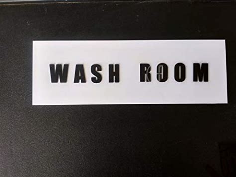 Buy fingerz Wash Room Acrylic 3D Letters Sign Board for Office ...