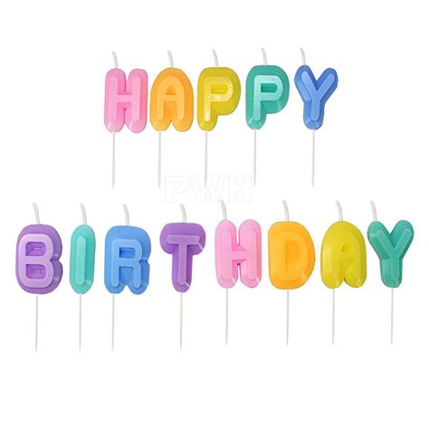 Happy Birthday Letters Candle Set – Party Wholesale Hub