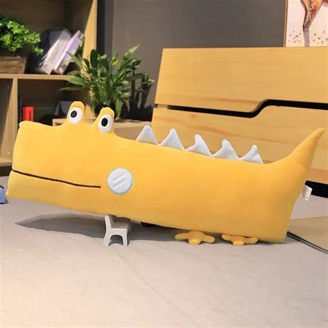 Yellow Dino Cushion For Kids – The Purple Tree