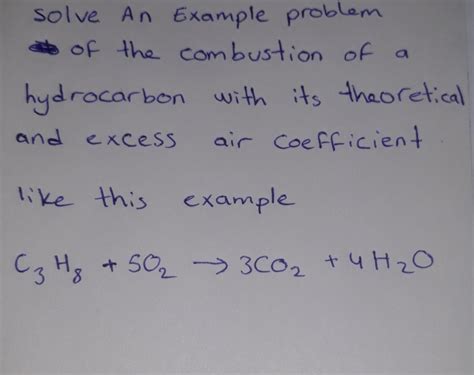 Image result for Combustion Example Problem