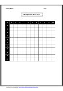 Image result for Multiplication Chart Answer Key