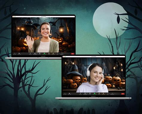 5 Halloween Zoom Backgrounds, Zoom Background Halloween, Zoom ...