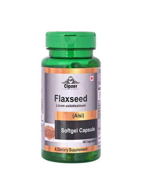 Flaxseed Softgel Capsule (60 Caps) | Cipzer Herbal Medicines | Islamic Shop
