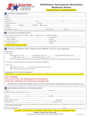 Fillable Online GEHA Authorization Form: Total Parenteral Nutrition ...