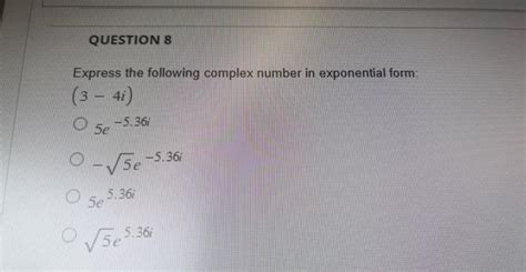 Image result for Express Complex Numbers in Exponential Form