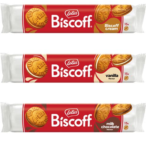 Lotus Biscoff Sandwich Cookies CM31 Variety of 3 flavors, Vanilla ...