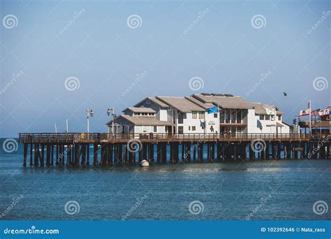 Stearns Wharf in Santa Barbara, Usa Editorial Photo - Image of pacific ...