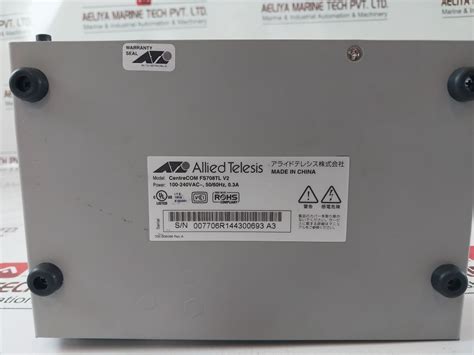Allied Telesis Centrecom Fs708Tl V2 Ethernet Switch – Aeliya Marine Tech