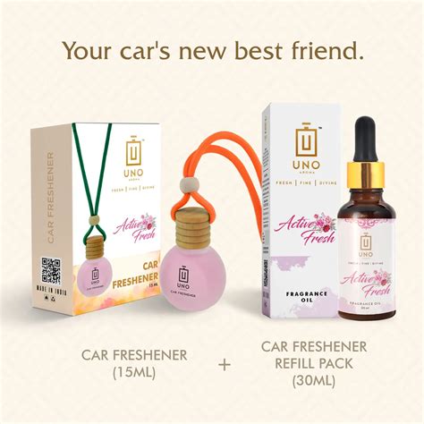 Active Fresh - Hanging Car Freshener - Car perfume, spray – UNO Aroma