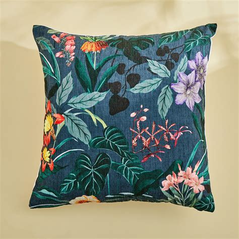 Buy Velour Printed Cushion Cover - 40x40cm from Home Centre at just INR ...