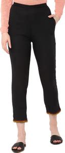 Allen Solly Regular Fit Women Black Trousers - Buy Allen Solly Regular ...