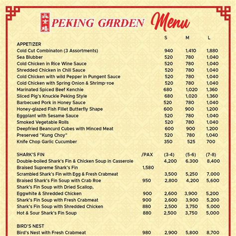 Peking Garden West Allis Menu