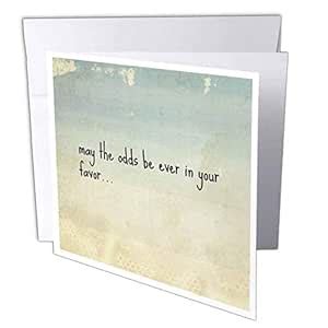 3dRose May The Odds Be Ever in Your Favor, Black Lettering on Papyrus ...