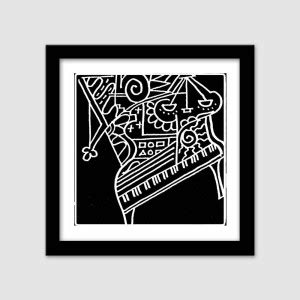 Piano Laminated & Framed Wall Mounted Photographic Paper - Meghnanimous ...