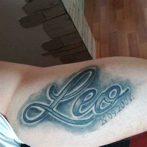 Leo Name Tattoo