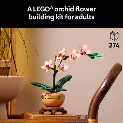 LEGO 10343 Botanicals Icons Mini Orchid Building Set (274 Pieces)