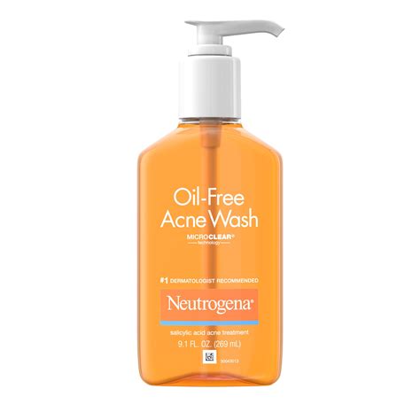 Neutrogena Oil-Free Acne Liquid Facial Cleanser, Oily Skin, Clarifying, 9.1 fl oz - Walmart.com ...