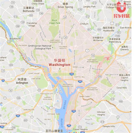 华盛顿特区地图中文版 _排行榜大全